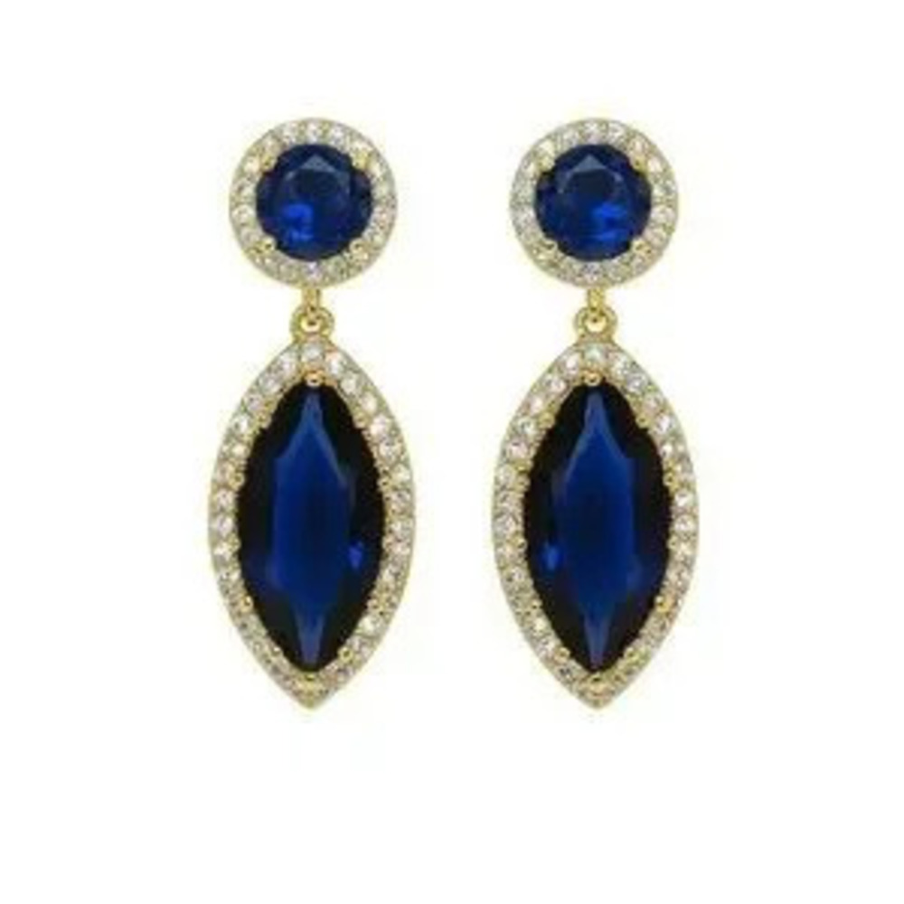 Ocan Blu Chic Earrings with Zirconia